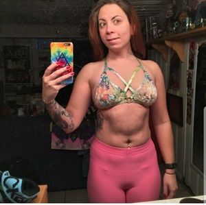 RARE UNIF tie dye SALEM BRA LARGE